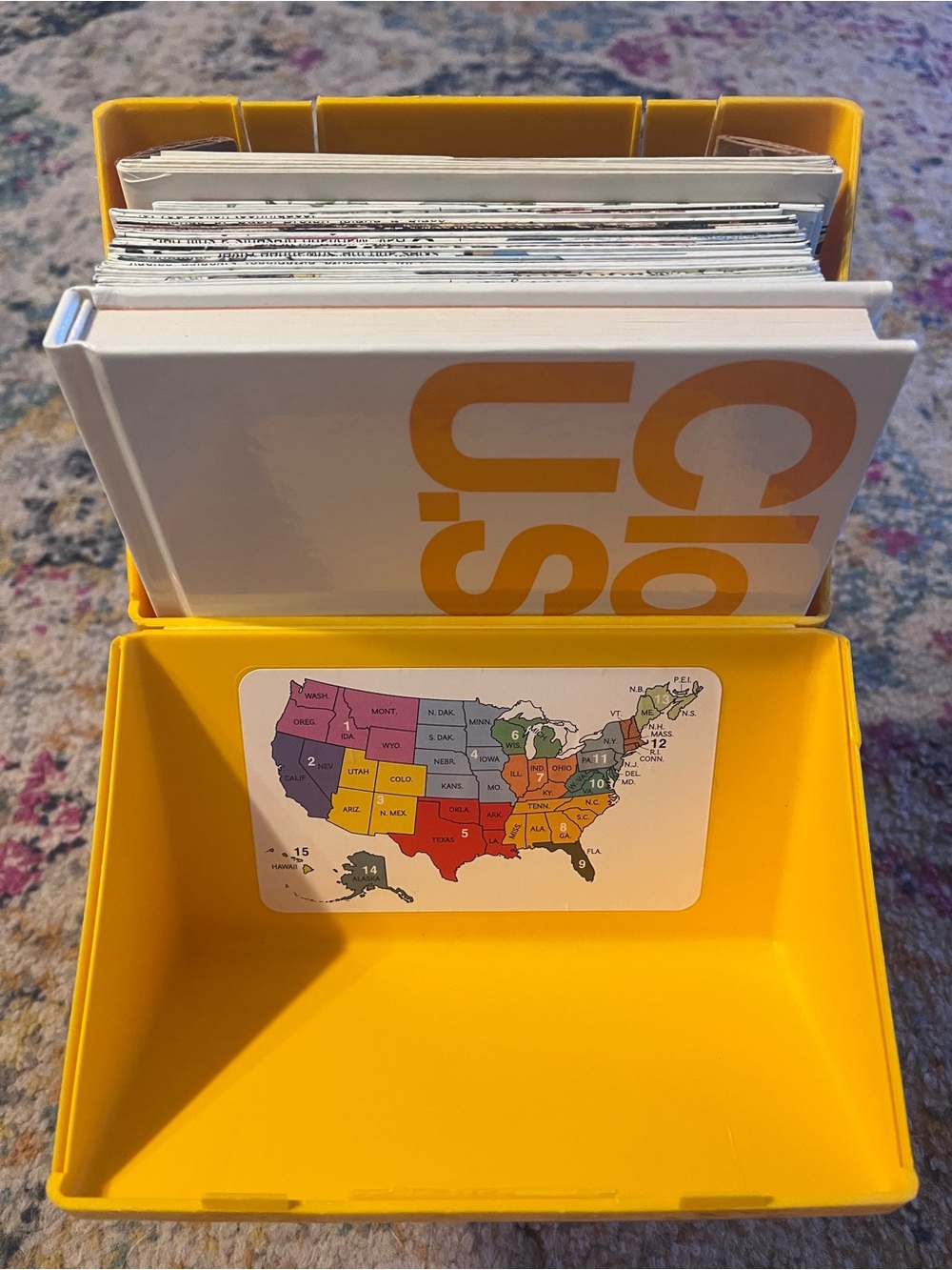 National Geographic Yellow Desk Caddy with Logo